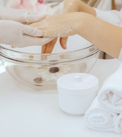Spa Manicure in process